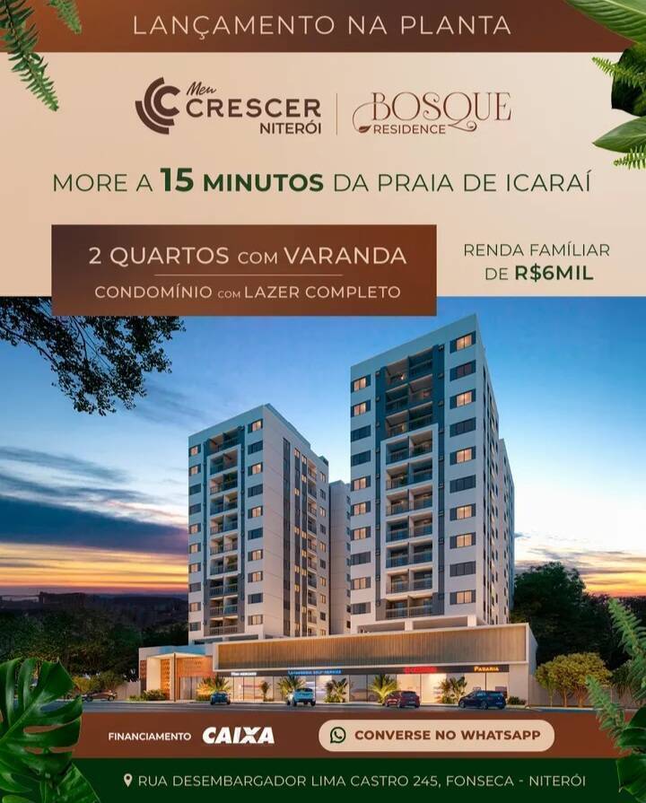 Apartamento de 2 quartos, no bairro Fonseca, em Niterói | Eu Corretor