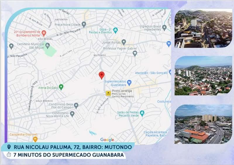 Apartamento de 2 quartos, no bairro Mutondo, em São Gonçalo | Eu Corretor